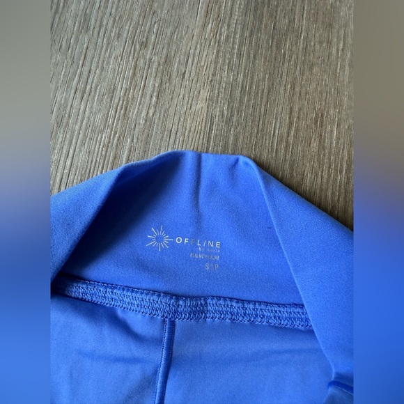 Aerie Offline Real Me Tennis Skirt Skort Periwinkle Blue Ruffles Spandex Size S - Picture 4 of 7